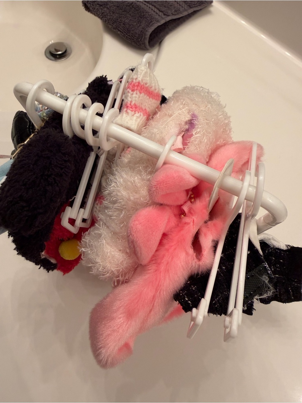 Doll clothing rack